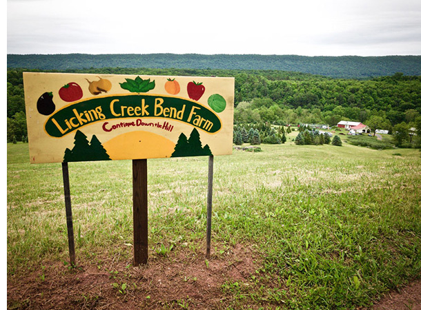 Licking Creek sign